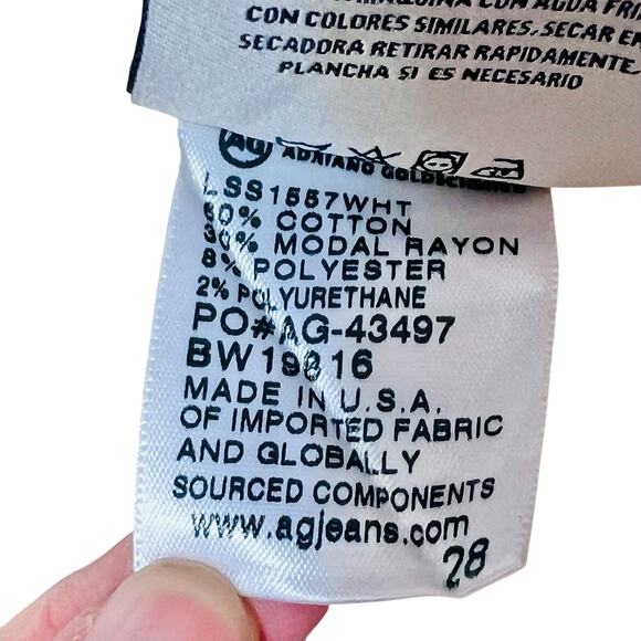 White Denim Jean Lot 5 Women 28 Goldschmied 7 Mankind Flying Monkey Mashburn - Picture 6 of 16